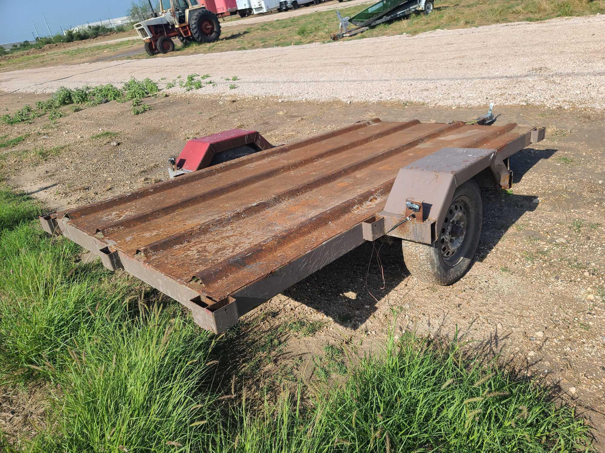 Homemade Utility Single Axle Trailer