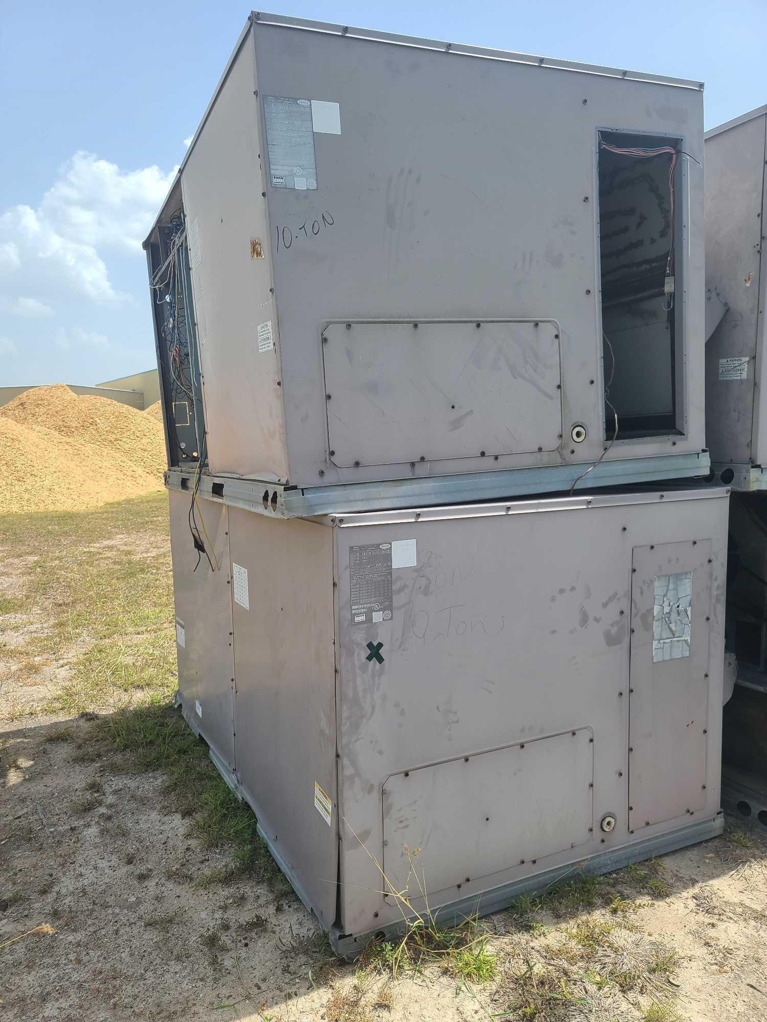 (2) Carrier 10 Ton Commercial AC Units