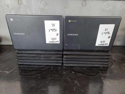 (12) Samsung Chromebooks