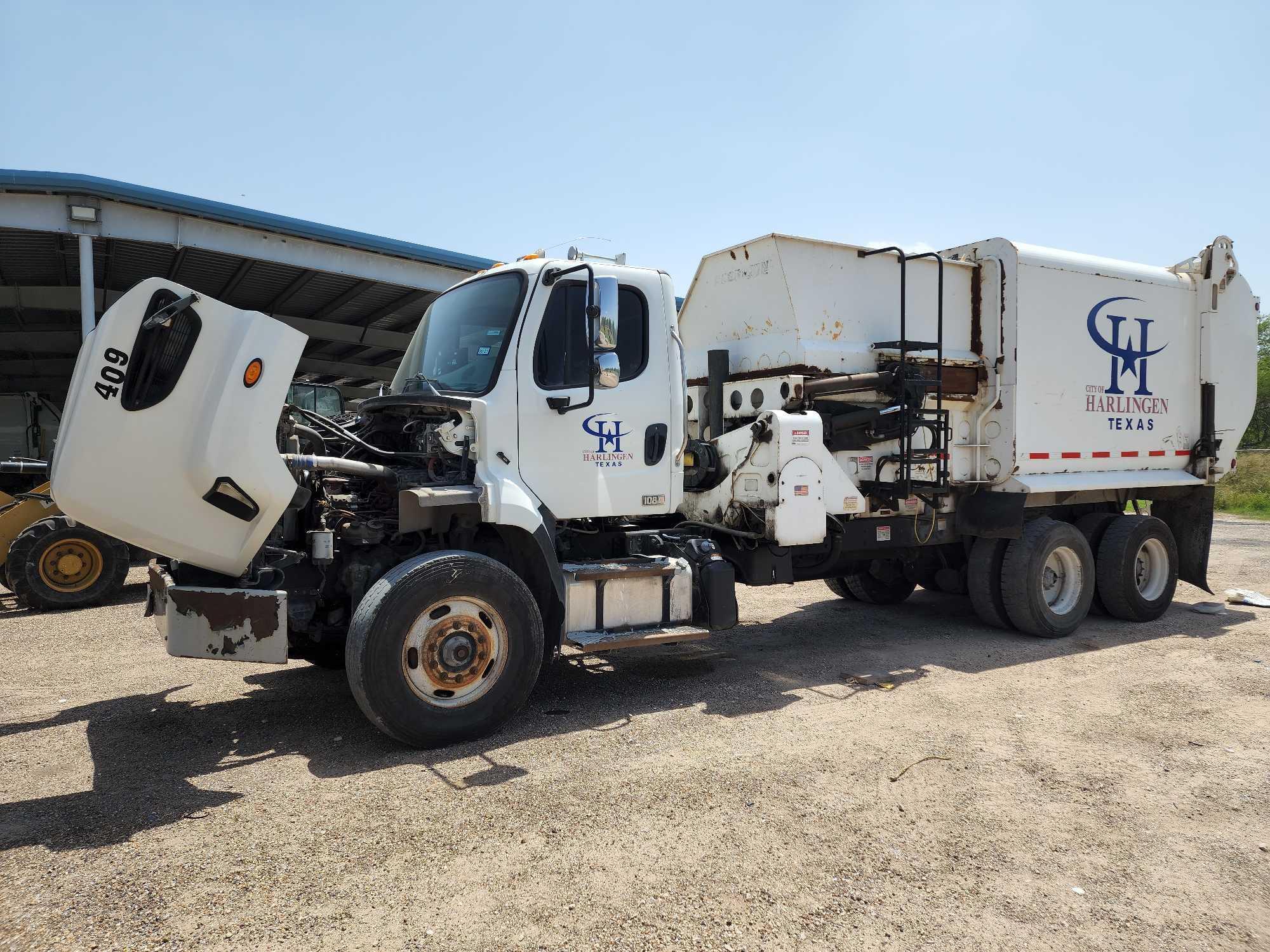 2013 Freightliner 108SD Side Loader/Garbage Truck, VIN # 1FVHG5BS8DHFH5399