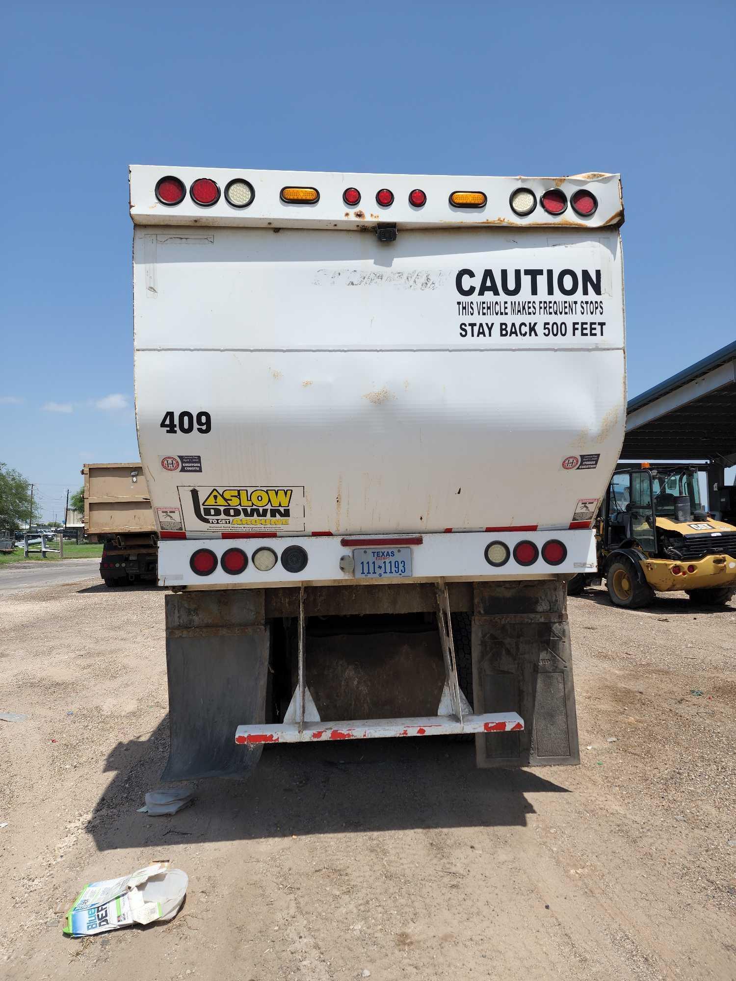 2013 Freightliner 108SD Side Loader/Garbage Truck, VIN # 1FVHG5BS8DHFH5399