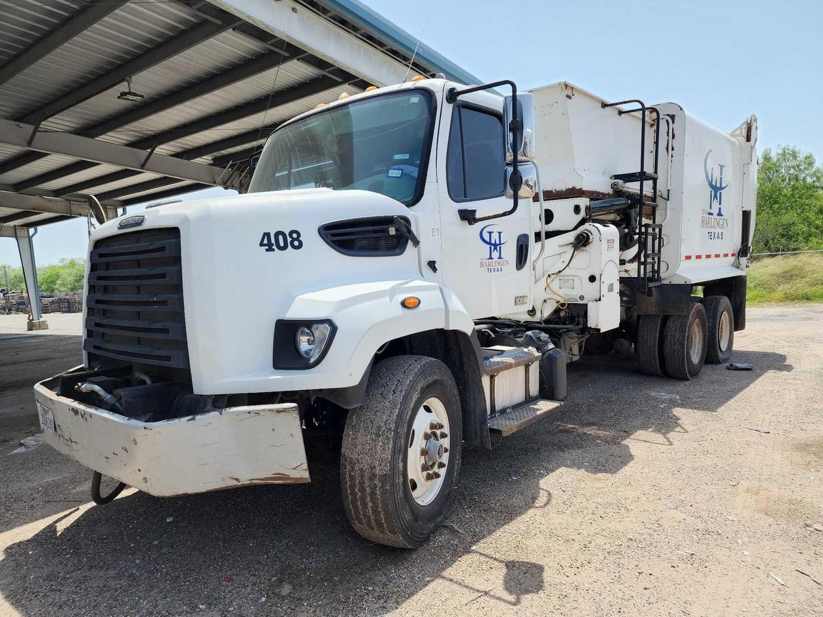 2013 Freightliner 108SD Side Loader/Garbage Truck, VIN # 1FVHG5BS6DHFH5398