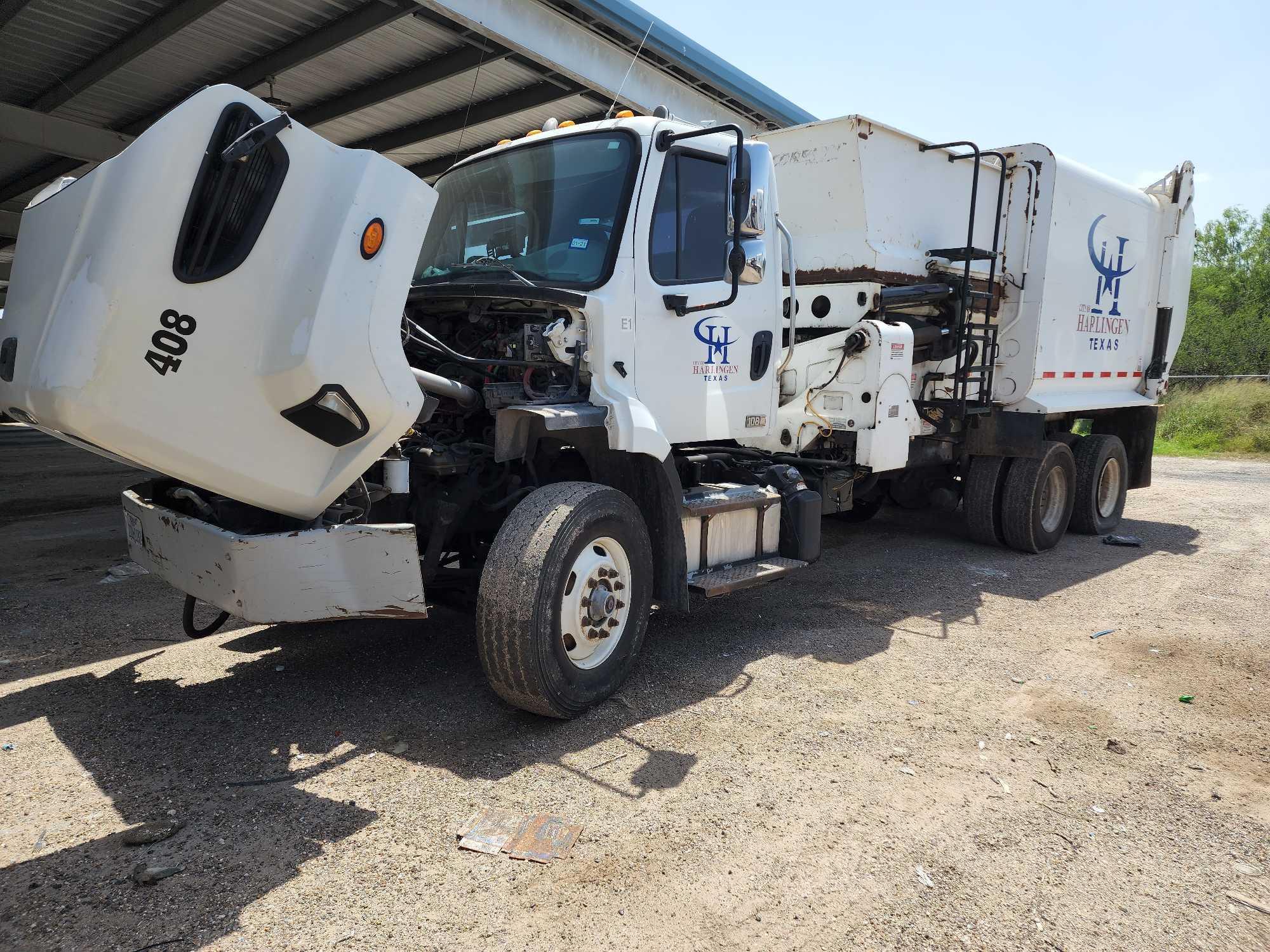 2013 Freightliner 108SD Side Loader/Garbage Truck, VIN # 1FVHG5BS6DHFH5398