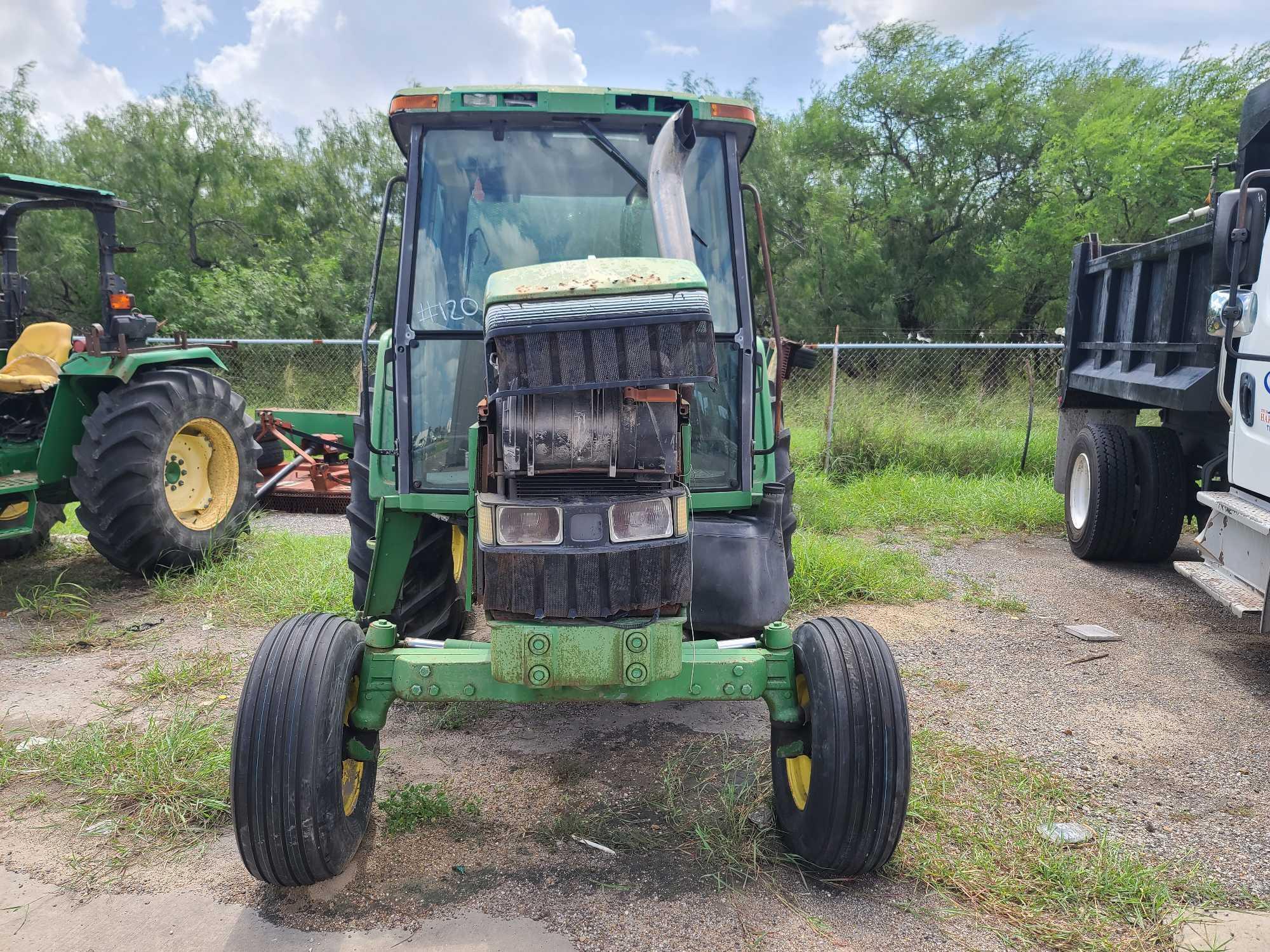 1995 JOHN DEERE 6300 TRACTOR W/RHINO SHREDDER