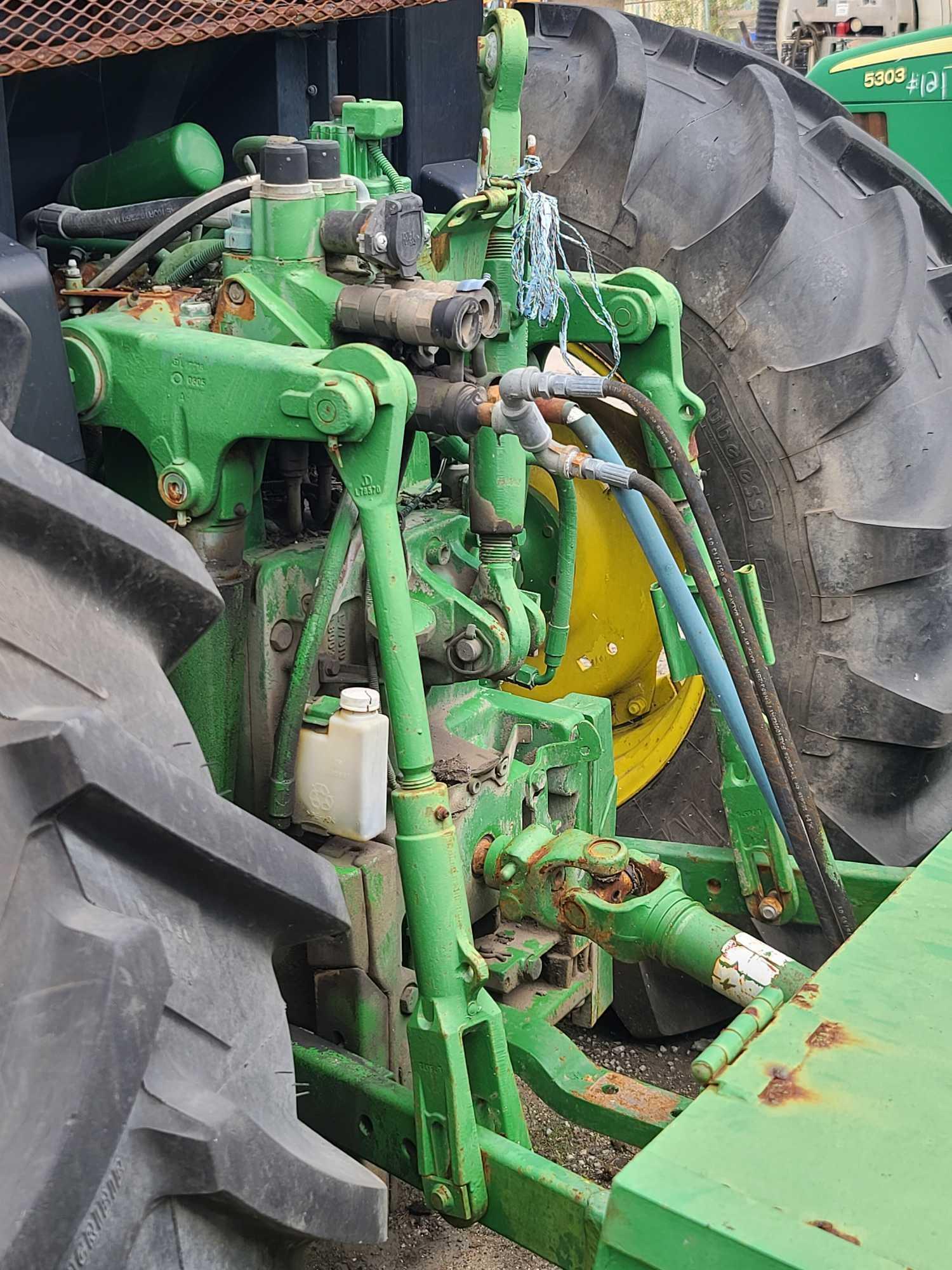 1995 JOHN DEERE 6300 TRACTOR W/RHINO SHREDDER