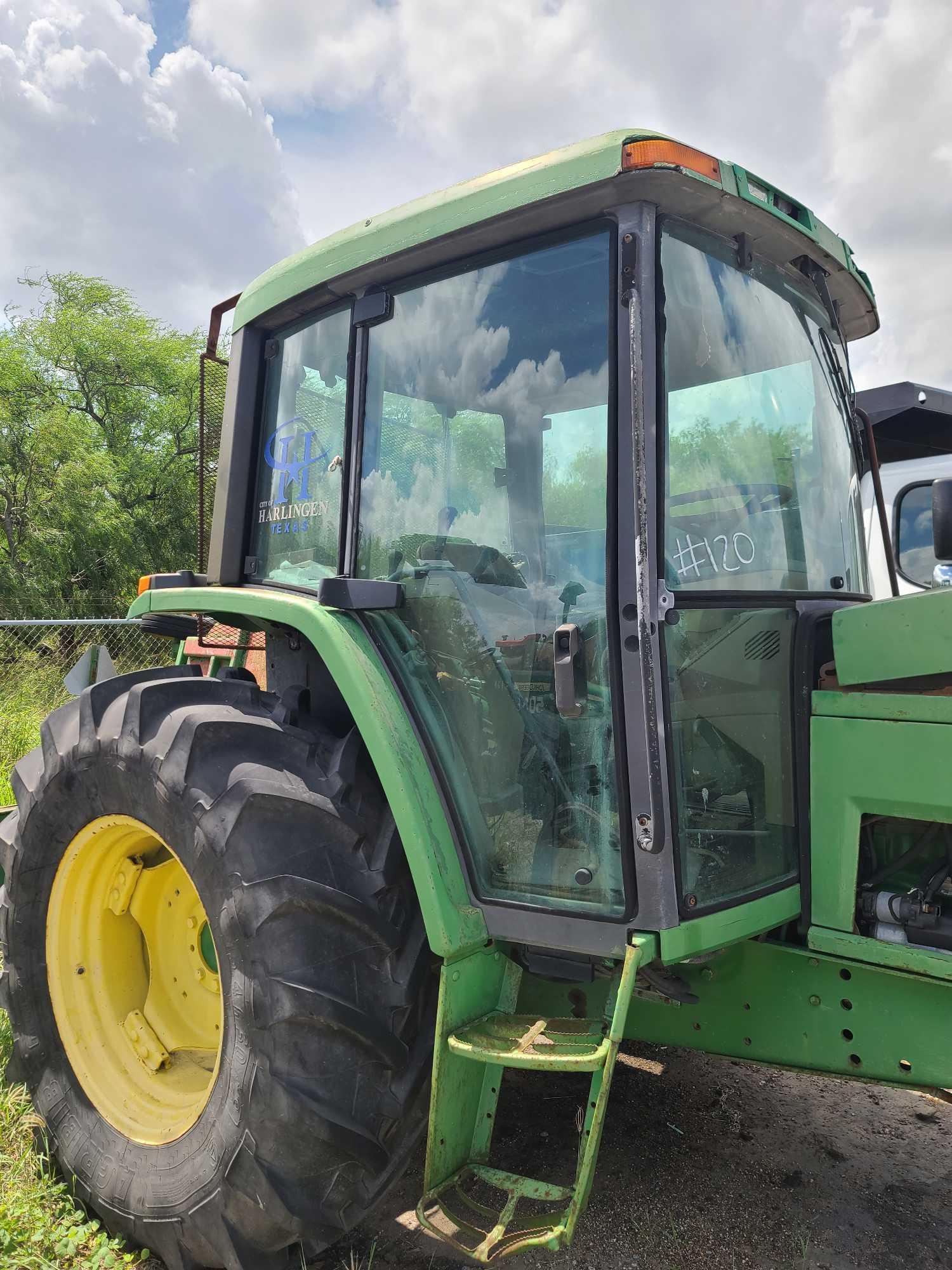 1995 JOHN DEERE 6300 TRACTOR W/RHINO SHREDDER