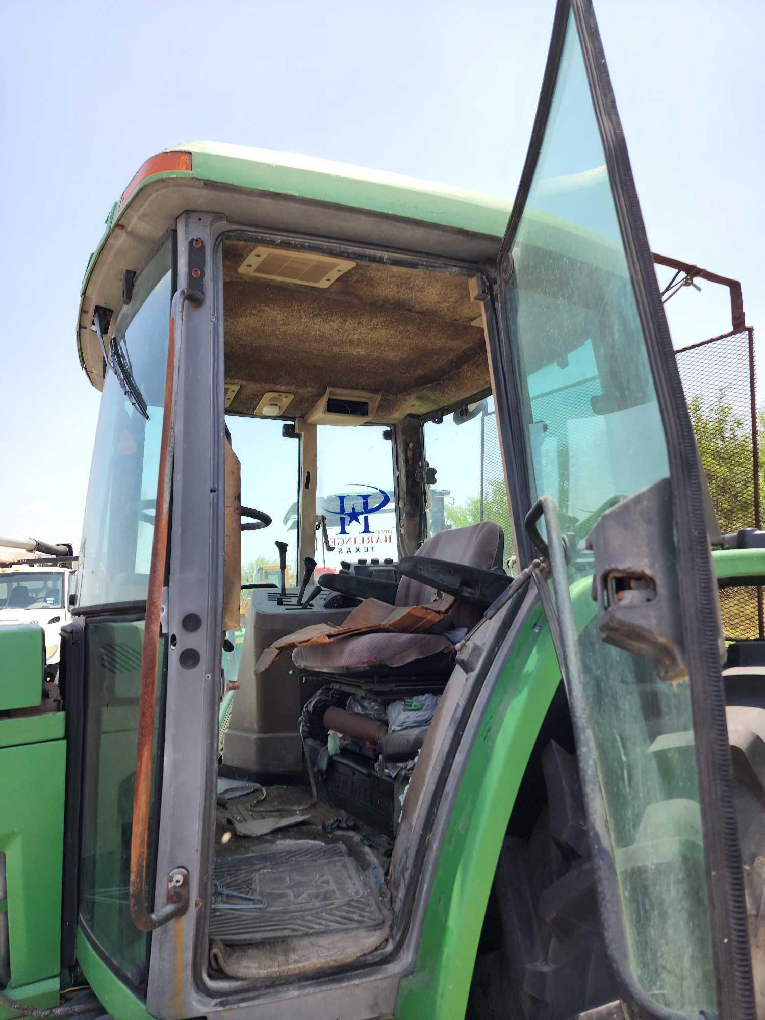 1995 JOHN DEERE 6300 TRACTOR W/RHINO SHREDDER