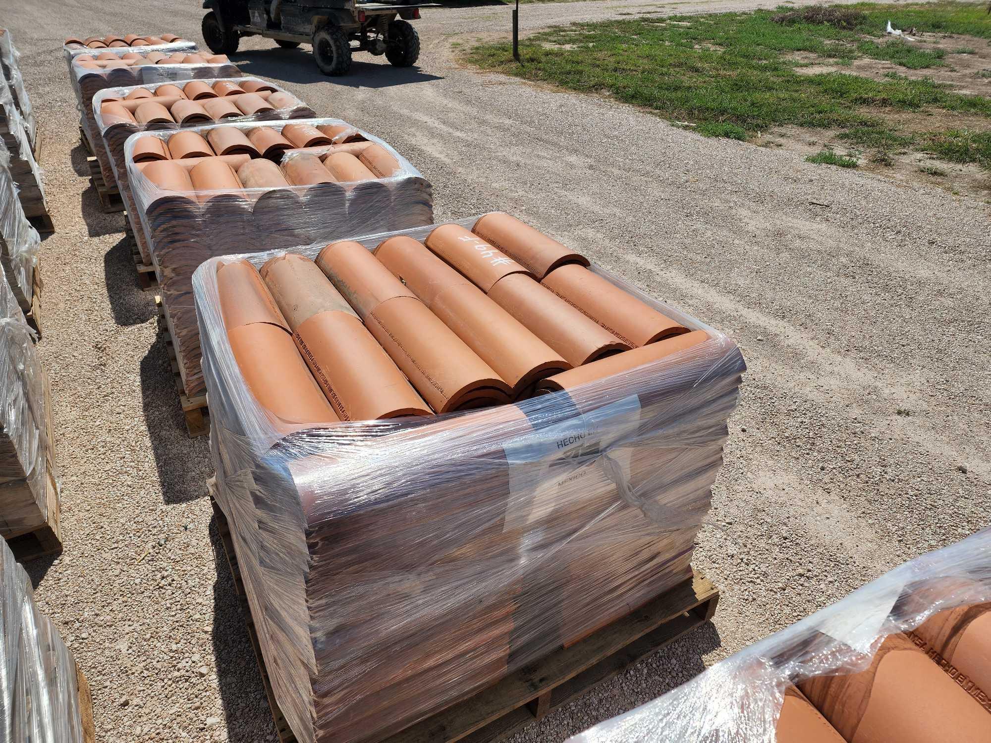 (5) Pallets of Clay Tile for Roofing