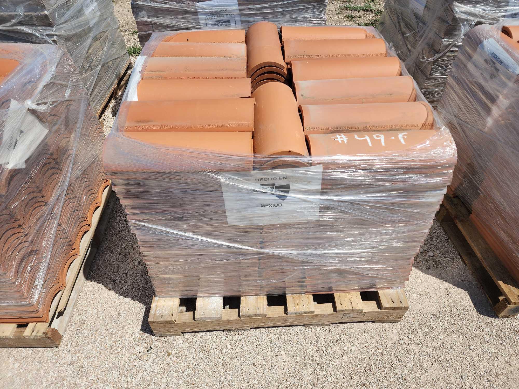 (5) Pallets of Clay Tile for Roofing