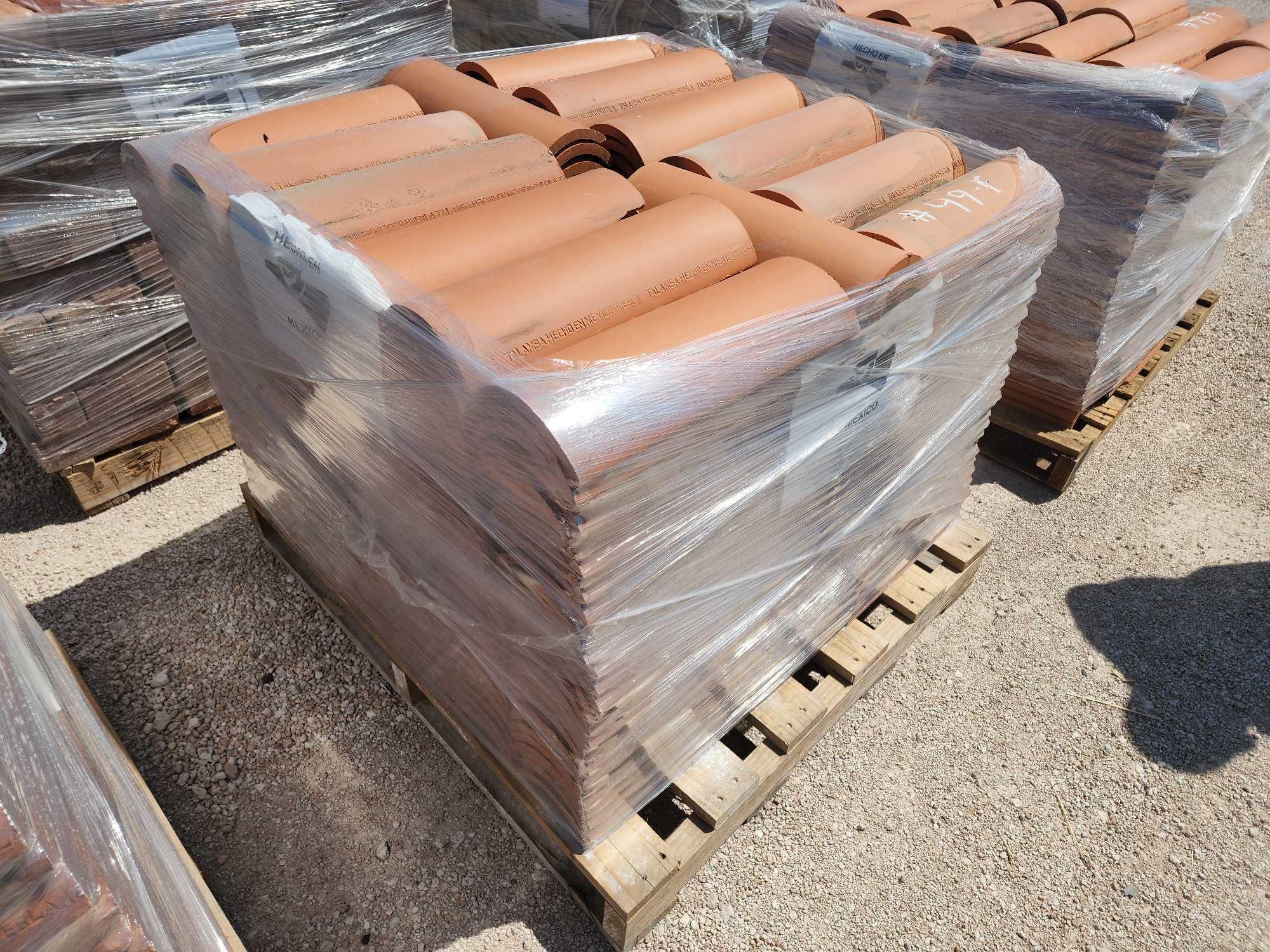 (5) Pallets of Clay Tile for Roofing
