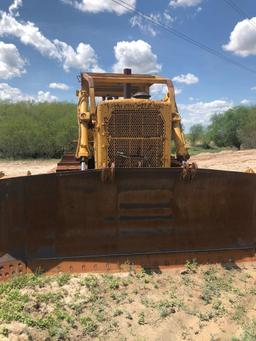 Caterpillar D8H with Root Rake & Root Plow