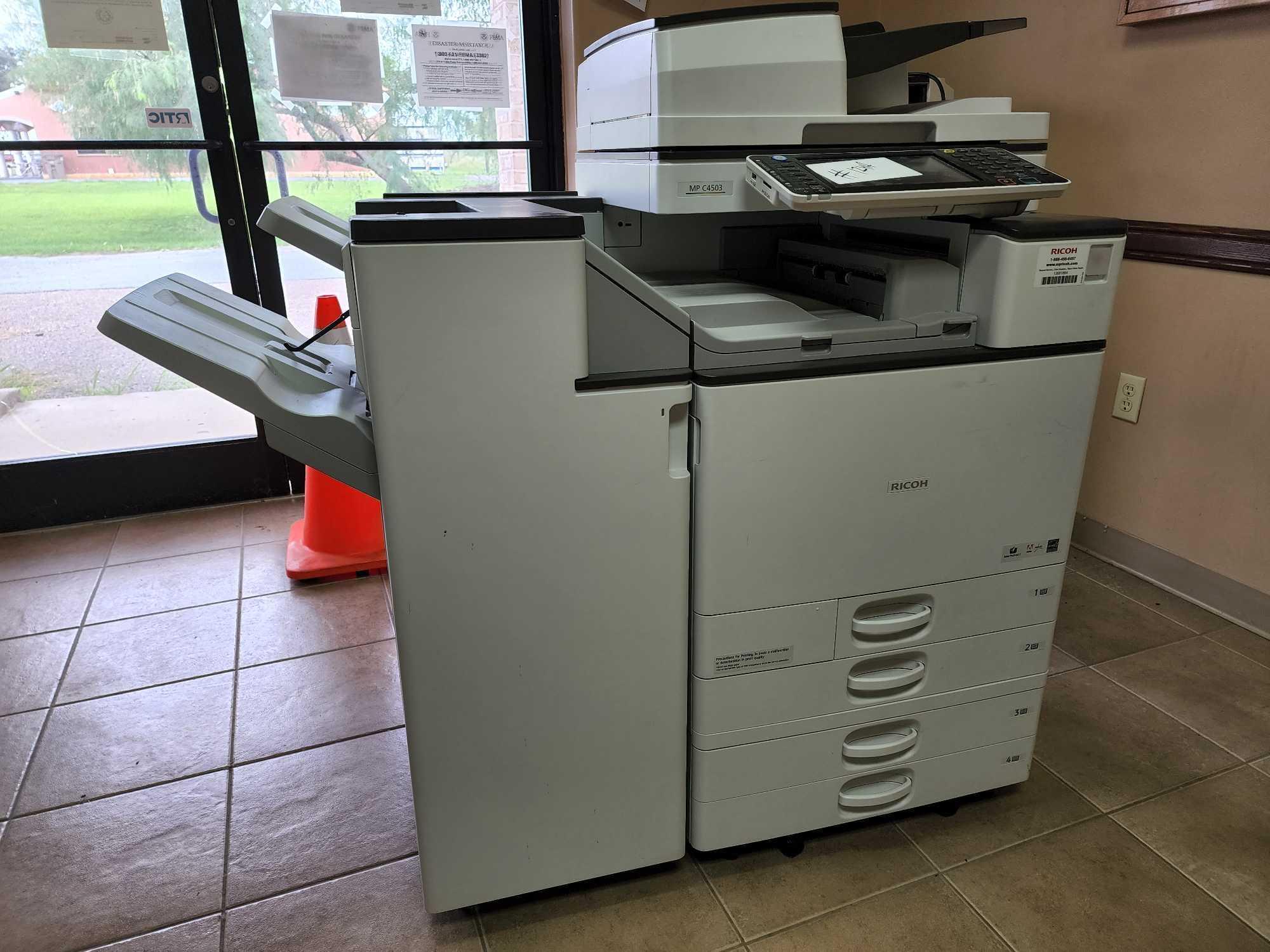 Ricoh MP C4503 Multifunction Copier w/4 Trays, Srl. #C85078466