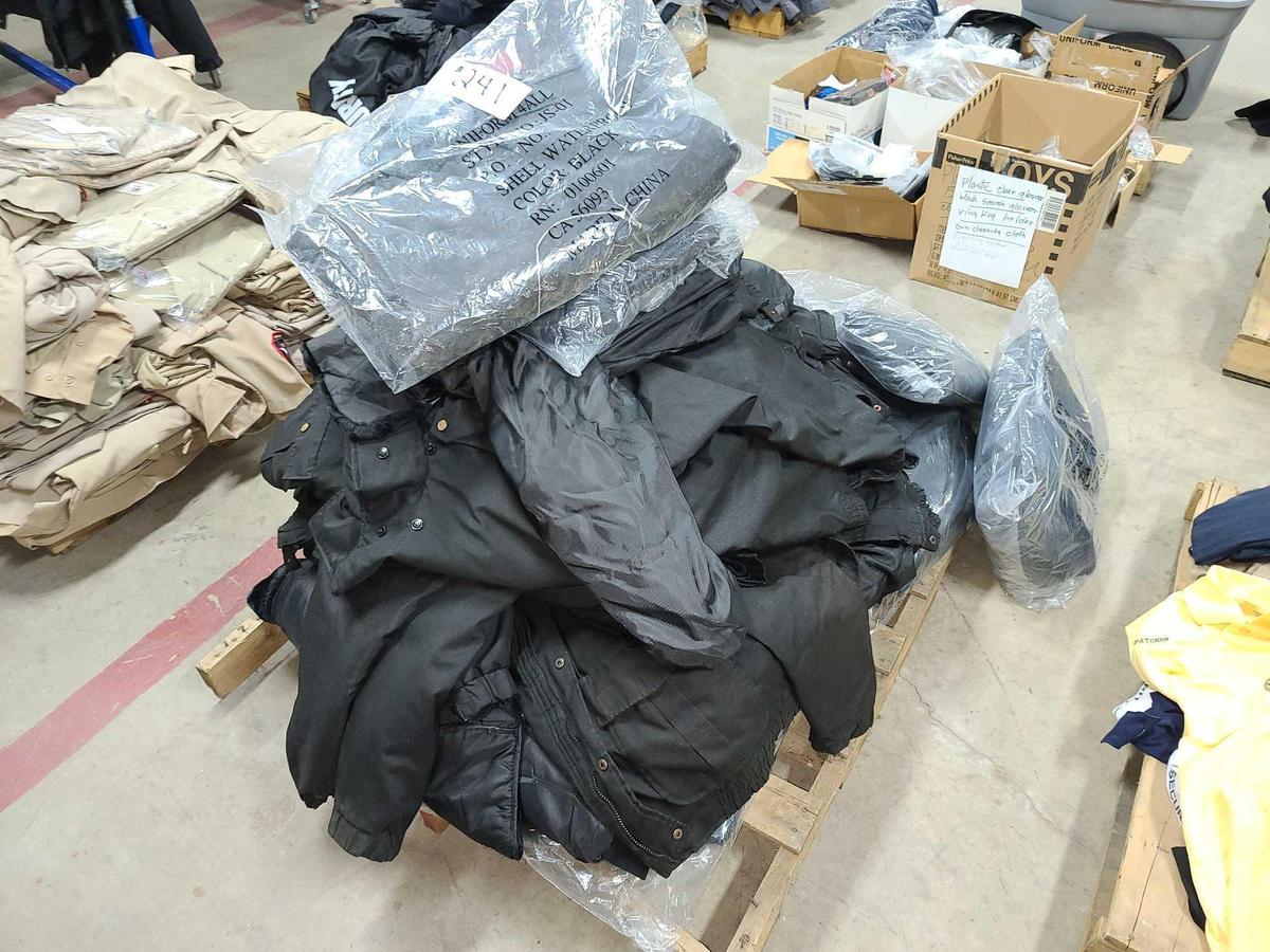 Pallet w/Black Security Jackets