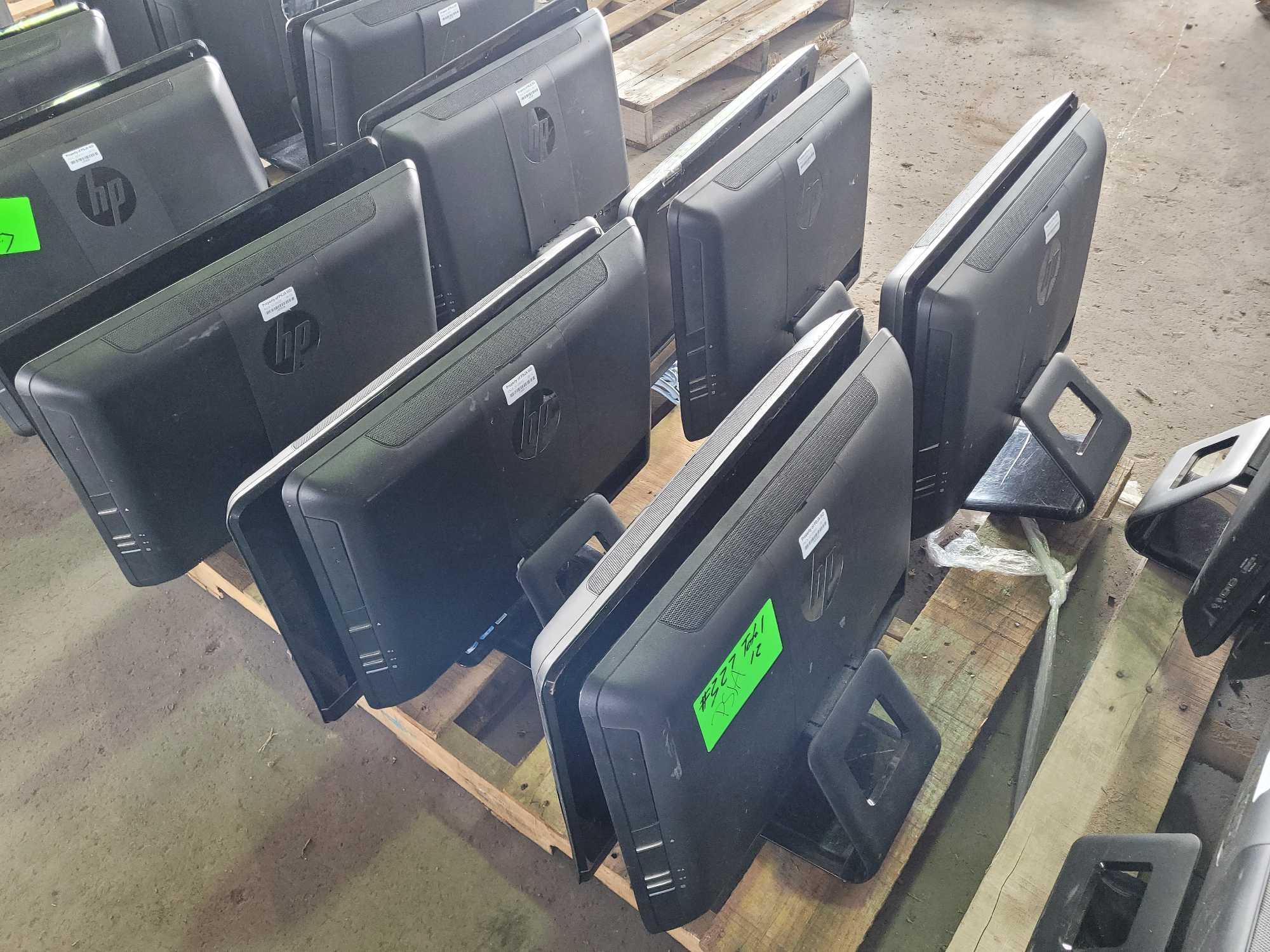 (12) HP Compaq 8200 Elite AiO Monitors