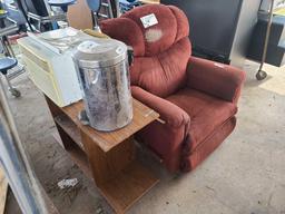 Reclining Sofa Seat, Window AC, Trashcan, Stereo Shelf