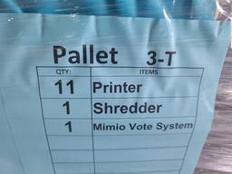 (11) Printers, Shredder, Mimio Vote System