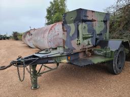 Trailer mounted military tactical quiet diesel 15 KW Generator w/458 hrs.