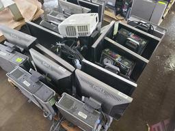 Group of Dell Monitors, (2) Projectors