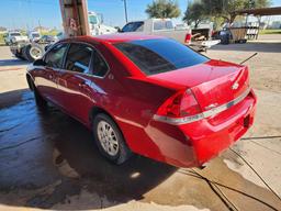 2008 Chevrolet Impala Passenger Car, VIN # 2G1WS553581250007