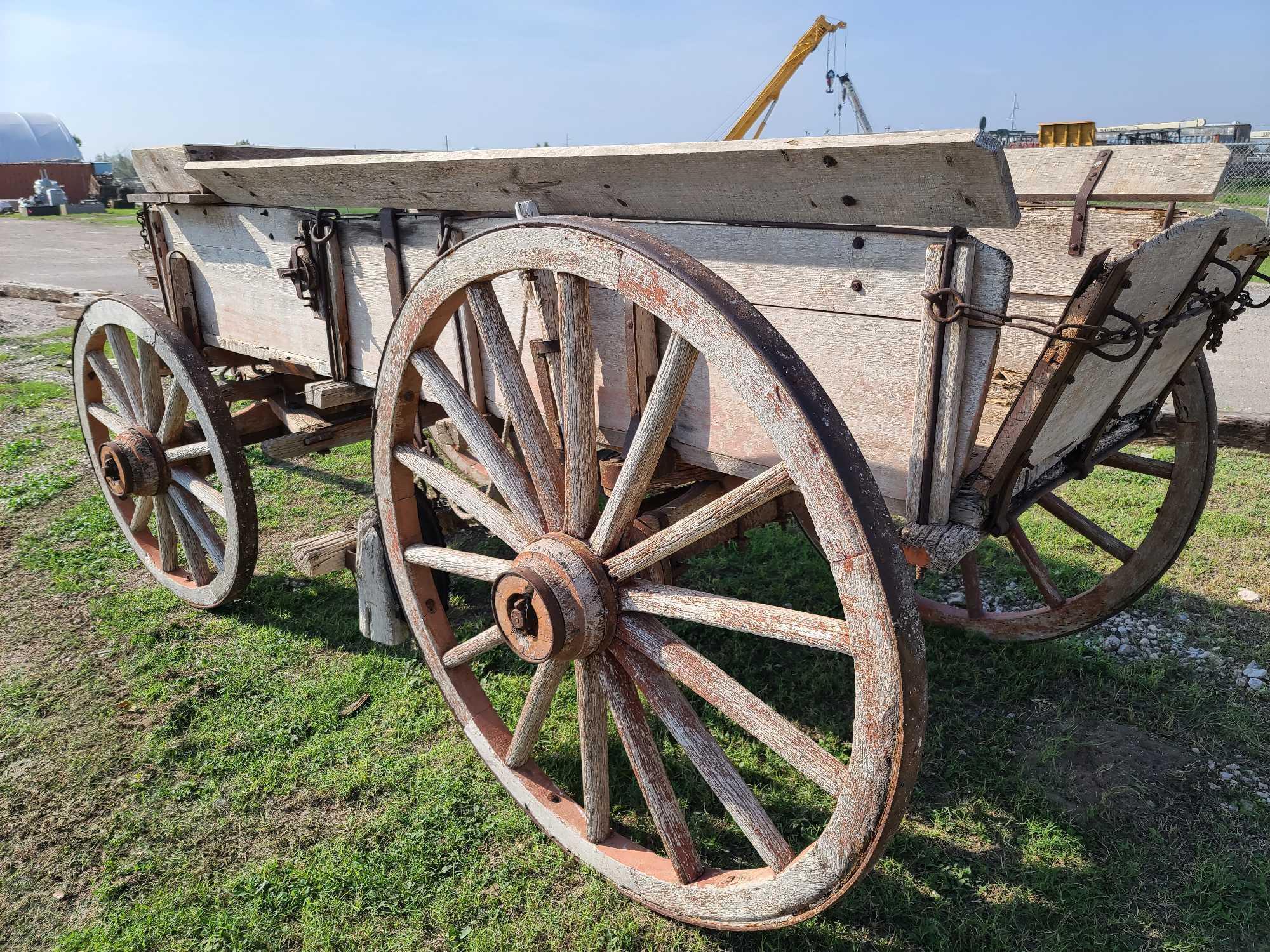 Antique Western Cowboy Wagon
