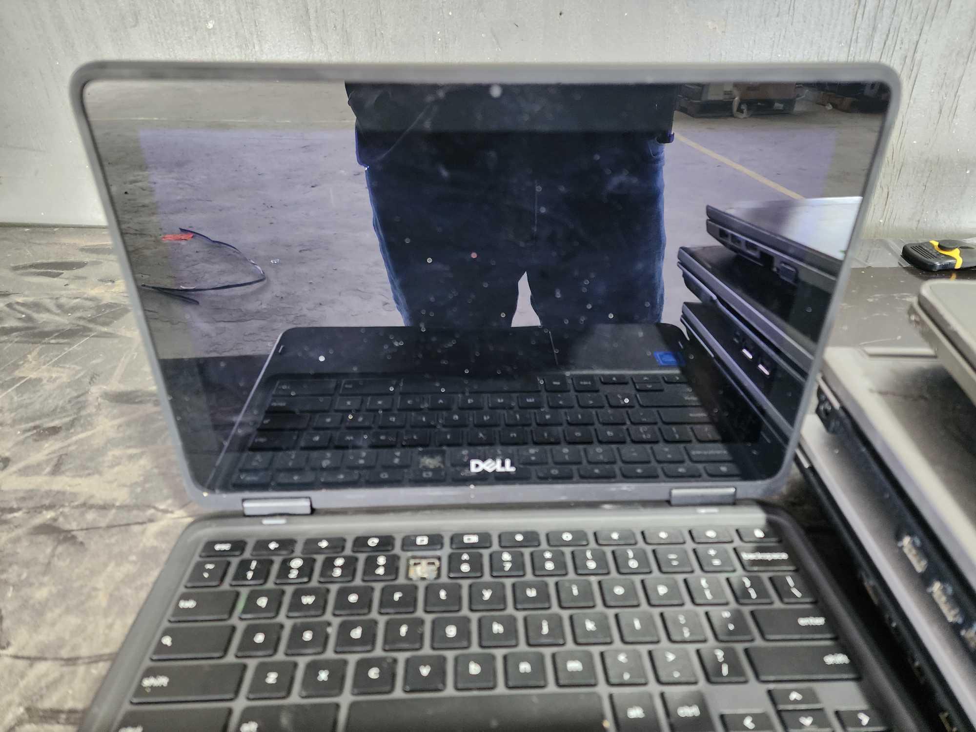 (1) Dell Laptop, (3) HP Probook Laptops