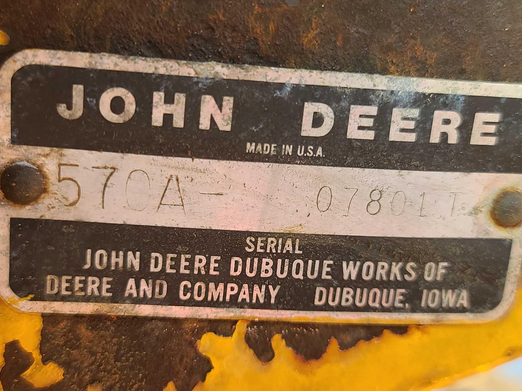 John Deere 570A Motor Grader