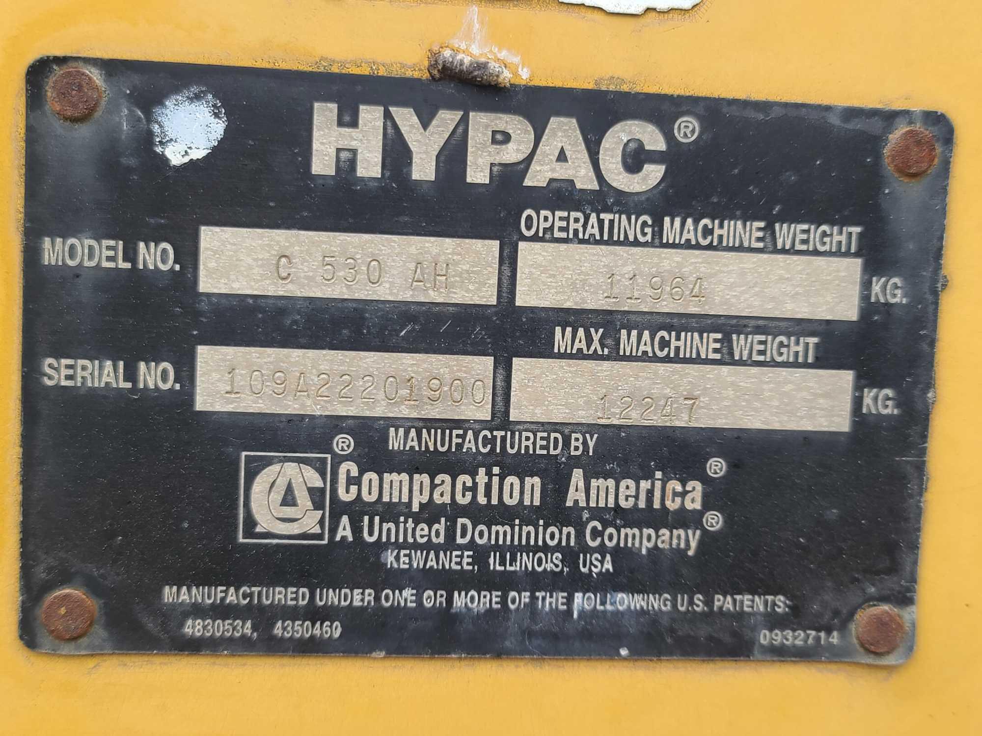 2001 Hypac C 530 AH UR018 Pneumatic Compactor