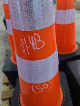 Unused 2022 (50) Safety Highway Cones