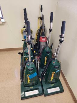 Group of Assorted Vacuum Cleaners (CleanMax, Advance, Sanitaire Commercial)