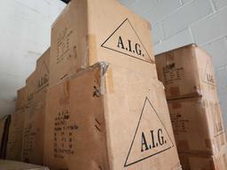 Group of Boxes of A.I. G. 9 1/4" Rim Plates QTY 24 Per Box Item No. CCW23 Meas:28X24X25 cm