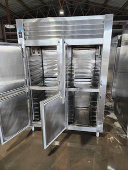 Traulsen Two Section Half Door Reach In Refrigerator