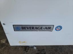 Beverage Air White Vinyl Single Sided Flip Top Milk Cooler