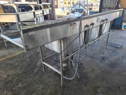 3-Compartment Stainless Steel Commercial Sink