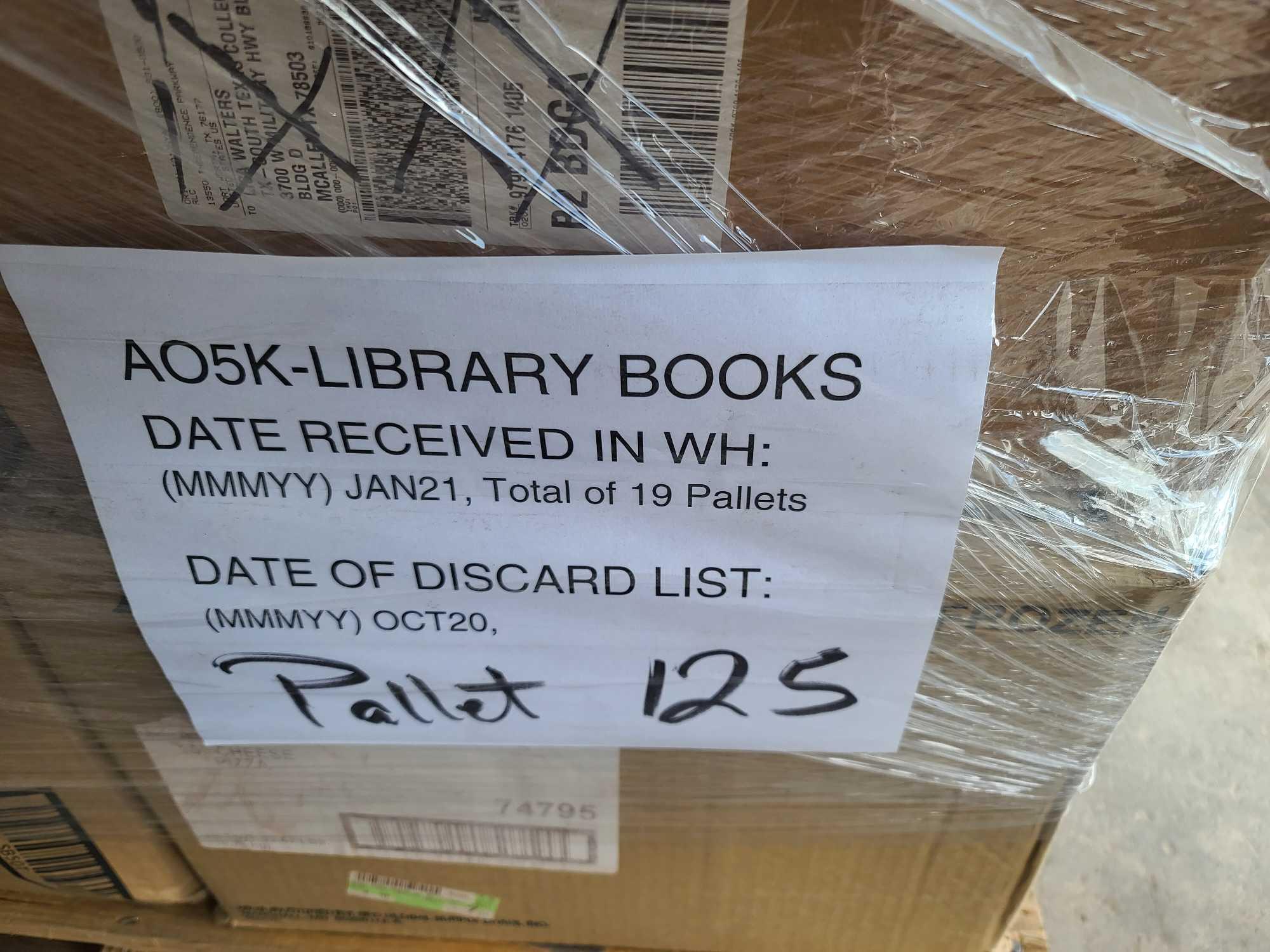 (2 Pallets) of Library Books