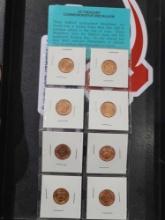 (8) Uncirculated Mint Set Medallions