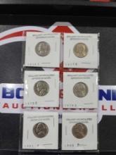 (6) Uncirculated Jefferson Nickels, (8) Uncirculated Old Lincoln Cent