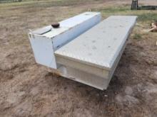 Stainless Steel Truck Tool Box, Steel L-Shaped Portable Fuel Tank