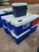 Group of Assorted Coleman Performance Coolers