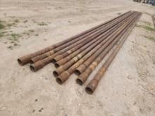 (10) Oil Field Pipes...2 x 3/8