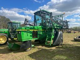 JD 6700 3-WHEEL SPRAYER, CAB, DSL, 12-ROW FRONT FOLD BOOM, 3520HRS; SN:NO6700X014270