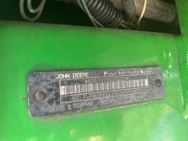 JD 6700 3 WHEEL SPRAYER 420 GAL TANK DSL 3799 HRS