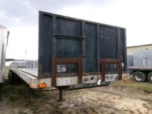 2000 TRANSCRAFT 48’ FLATBED TRAILER, ALUMINUM DECK