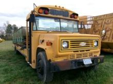 1990 CHEVY BUS, DSL, AUTO TRANS, AIR BRAKES, WITH 24’ SHEPPARD BODY