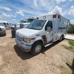 2002 FORD E-350 AMBULANCE KEY STARTS