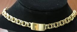 26" Chino Link Chain Necklace 10k gold