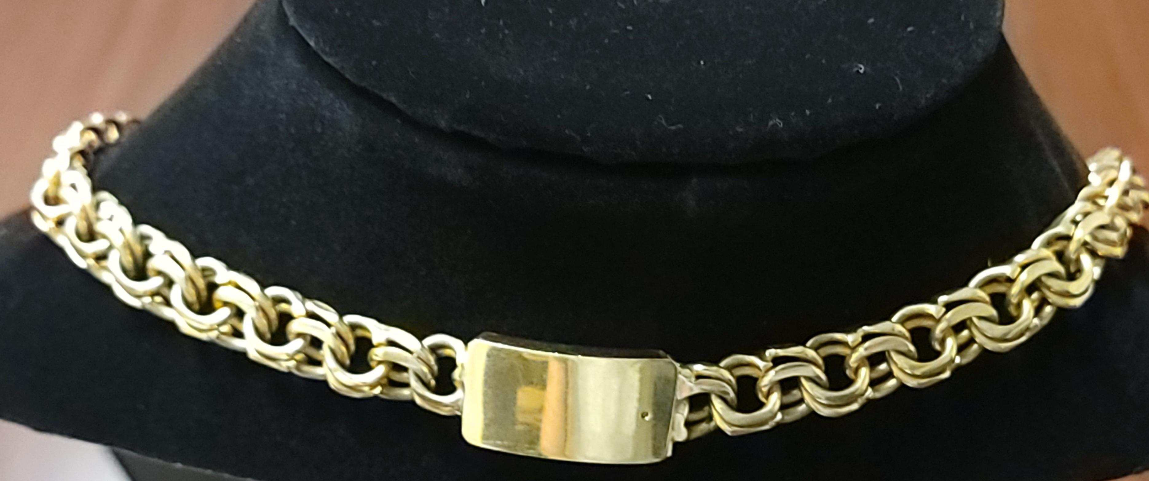 26" Chino Link Chain Necklace 10k gold