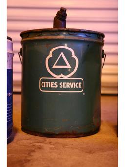 3 Vintage Large Advertising Tin Cans