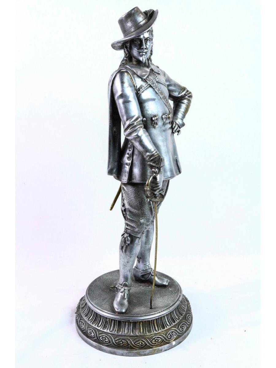 Cast Aluminum Musketeer Statue