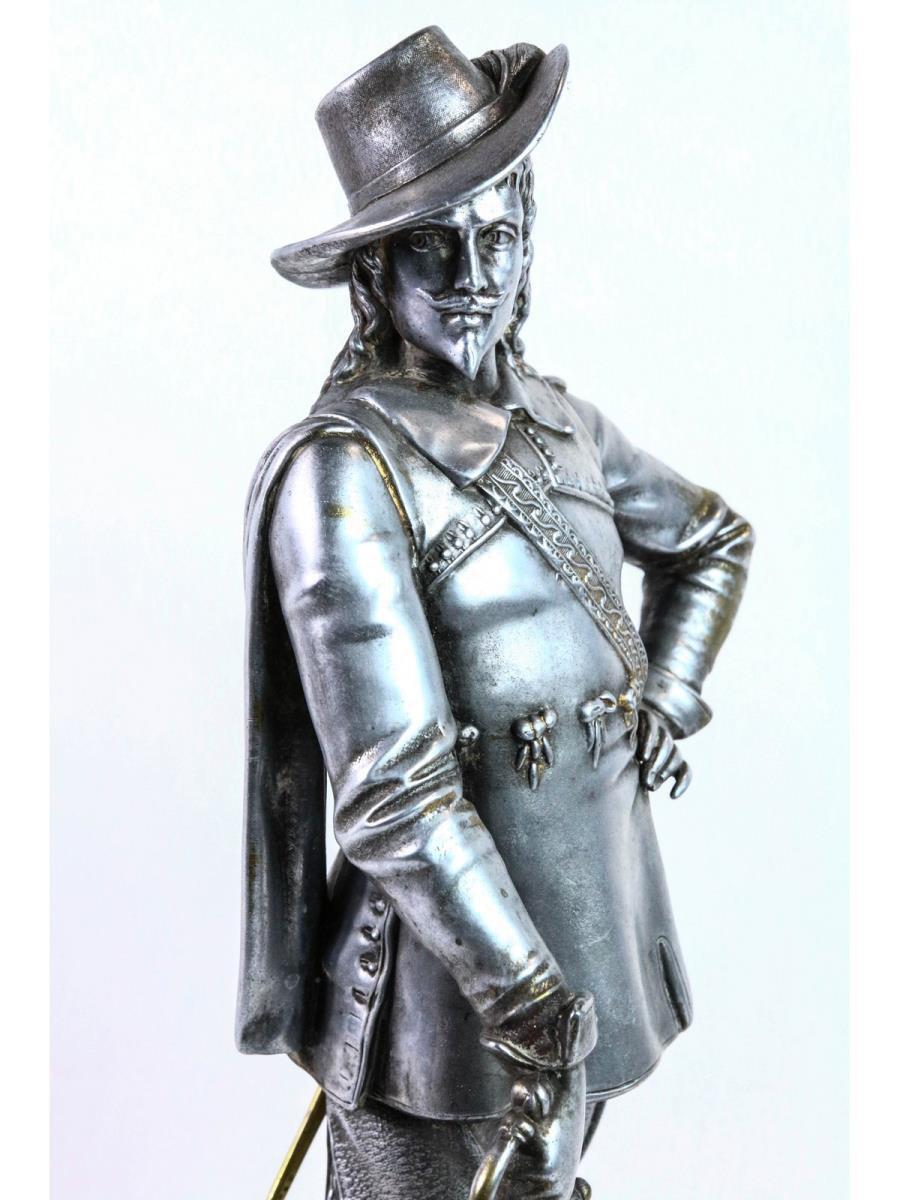 Cast Aluminum Musketeer Statue