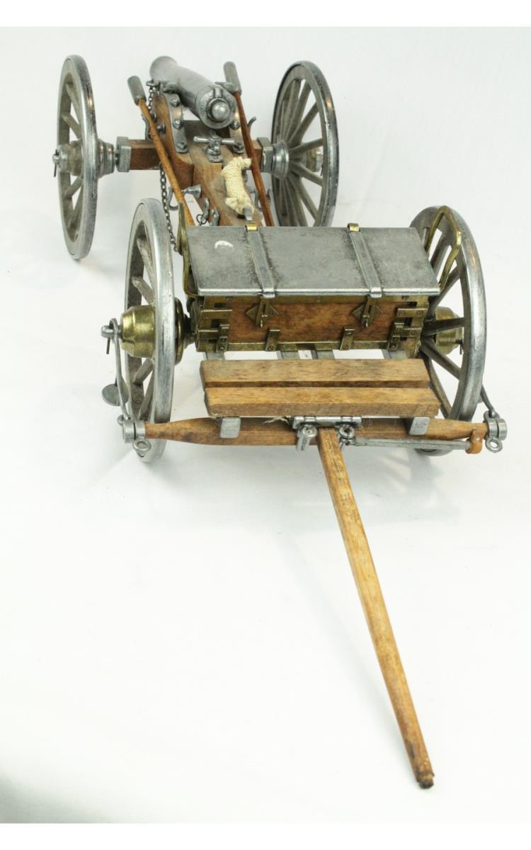 Scale Model Civil War Cannon and Limber